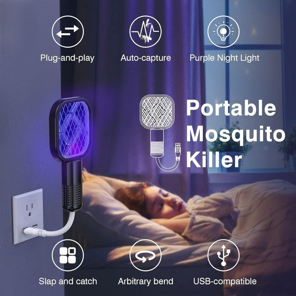 USB Electric Mosquito Killer Racket & UV Trap Lamp