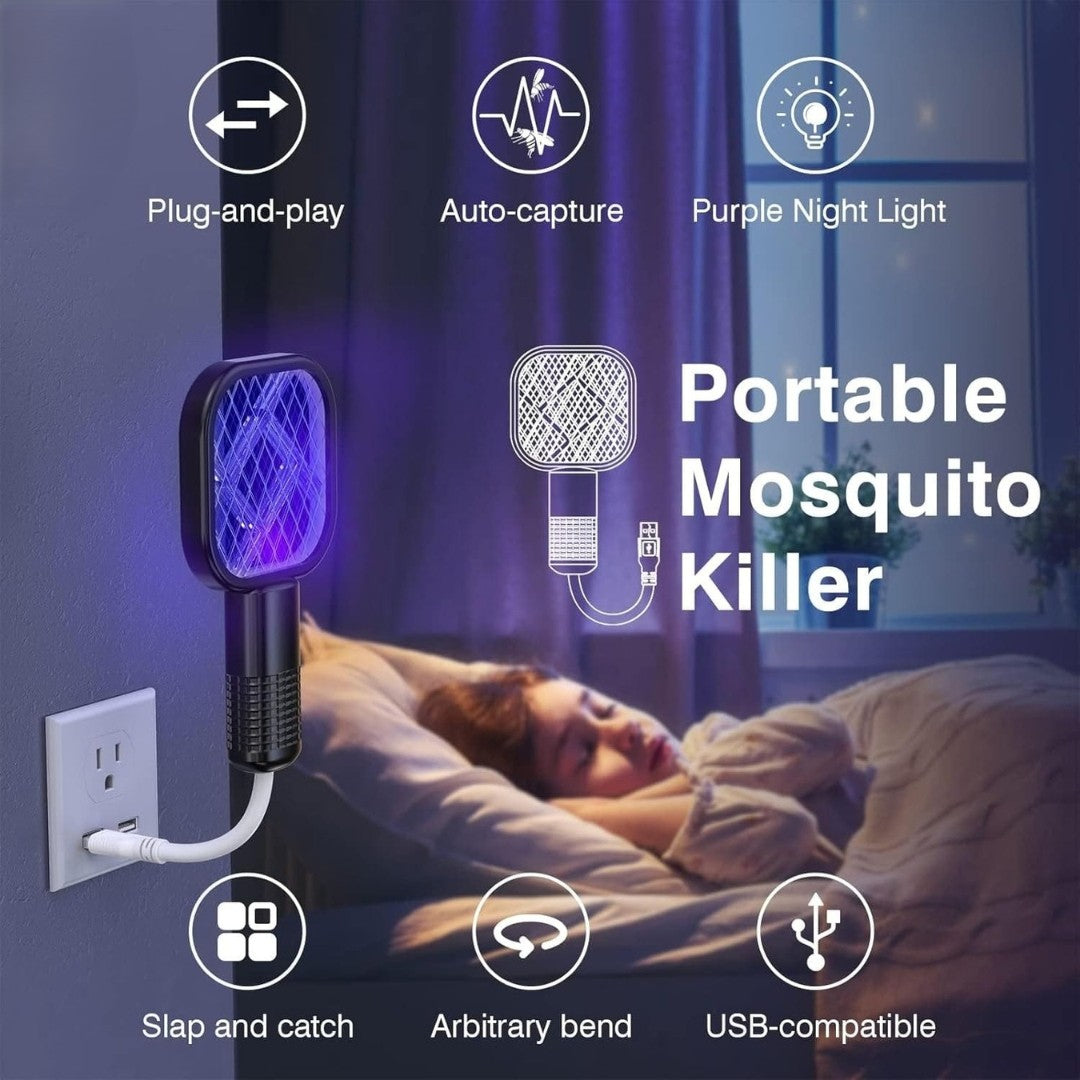 USB Electric Mosquito Killer Racket & UV Trap Lamp