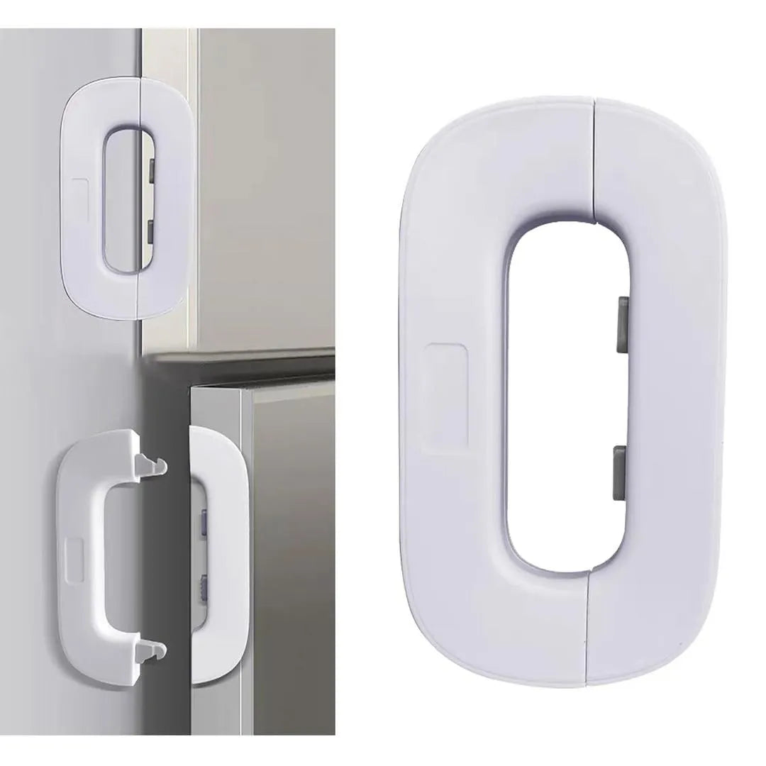 Child Safety Refrigerator Lock — Self-Adhesive No Drill Double Press