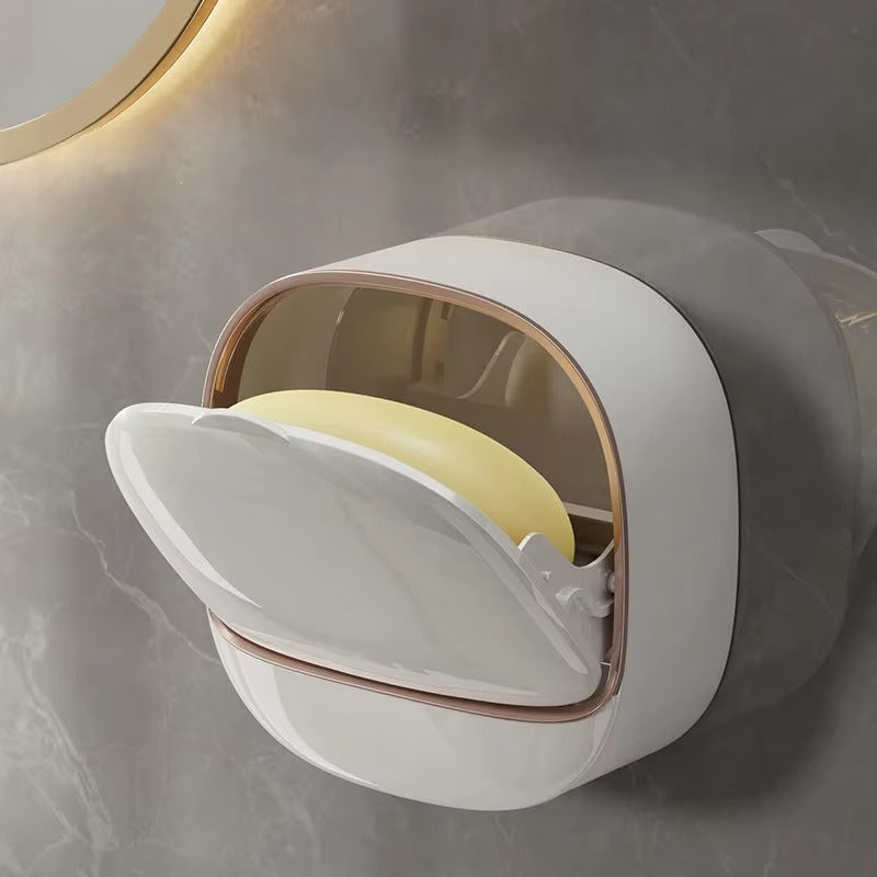 Luxury Soap Box with Lid and Drain Tray