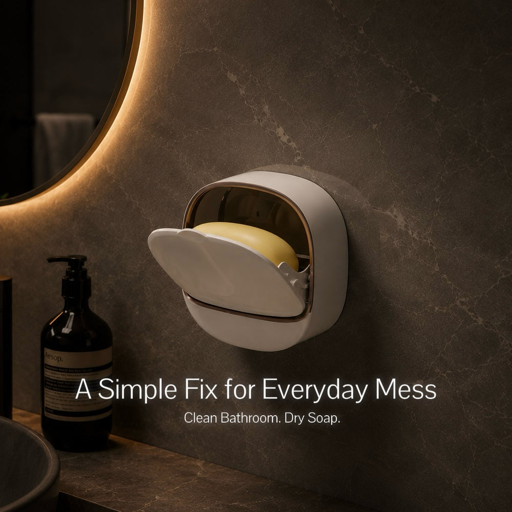 Luxury Soap Box with Lid and Drain Tray