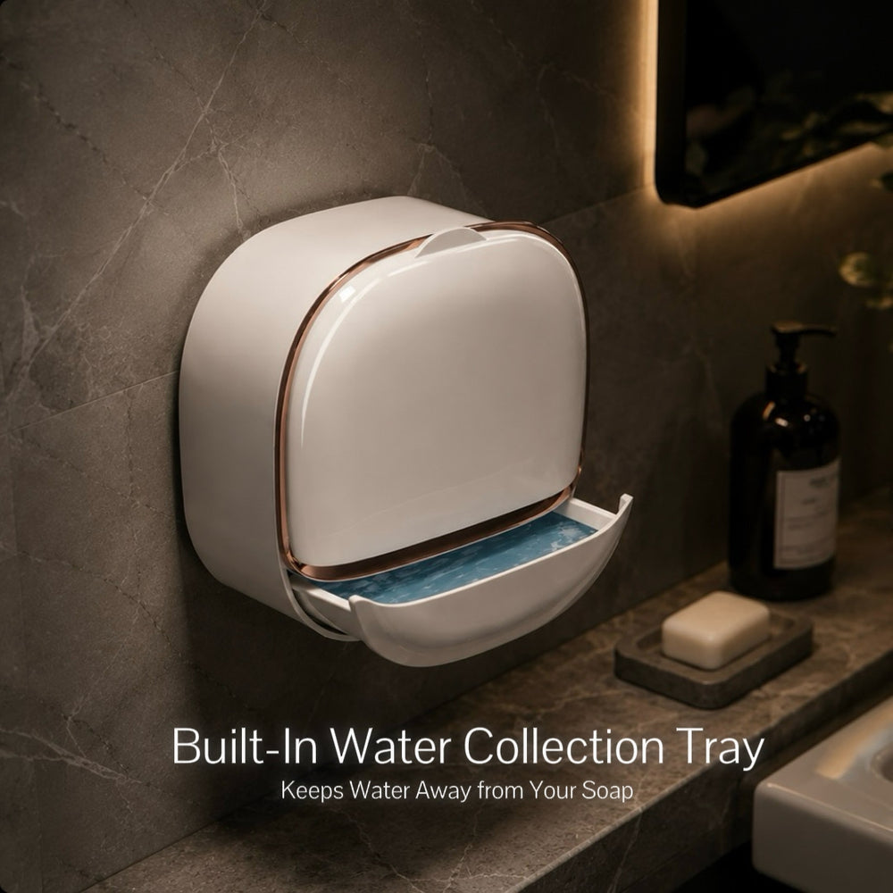 Luxury Soap Box with Lid and Drain Tray