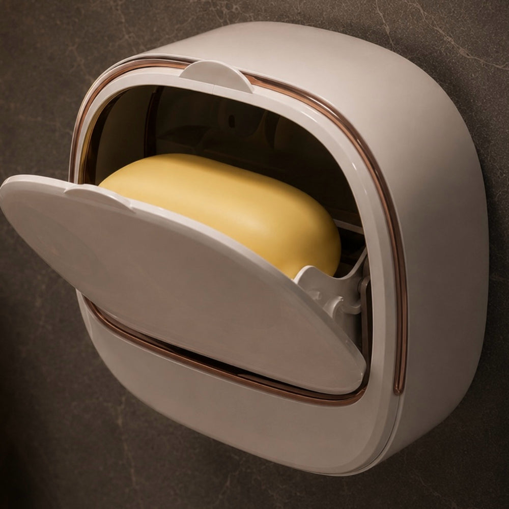 Luxury Soap Box with Lid and Drain Tray